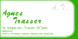 agnes trasser business card